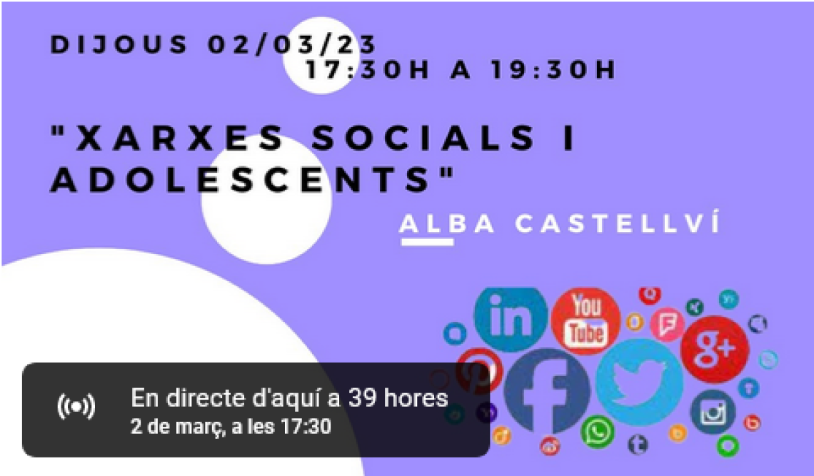 Conferència Xarxes socials i adolescents.