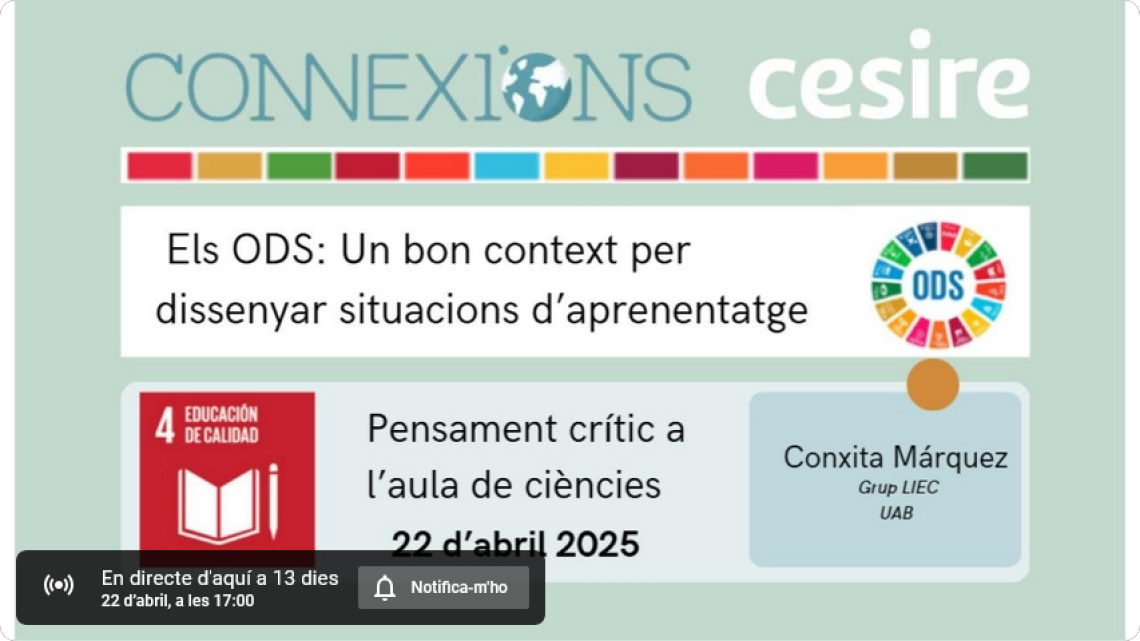 Pensament crític a l'aula de ciències