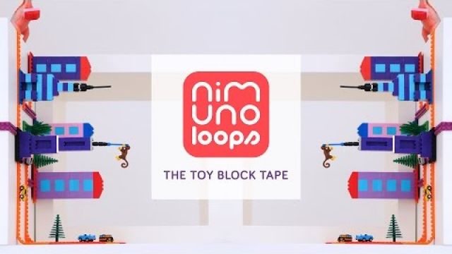 NIMUNO LOOPS - TOY BLOCK COMPATIBLE ADHESIVE TAPE