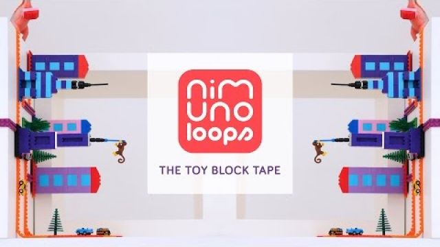 NIMUNO LOOPS - TOY BLOCK COMPATIBLE ADHESIVE TAPE