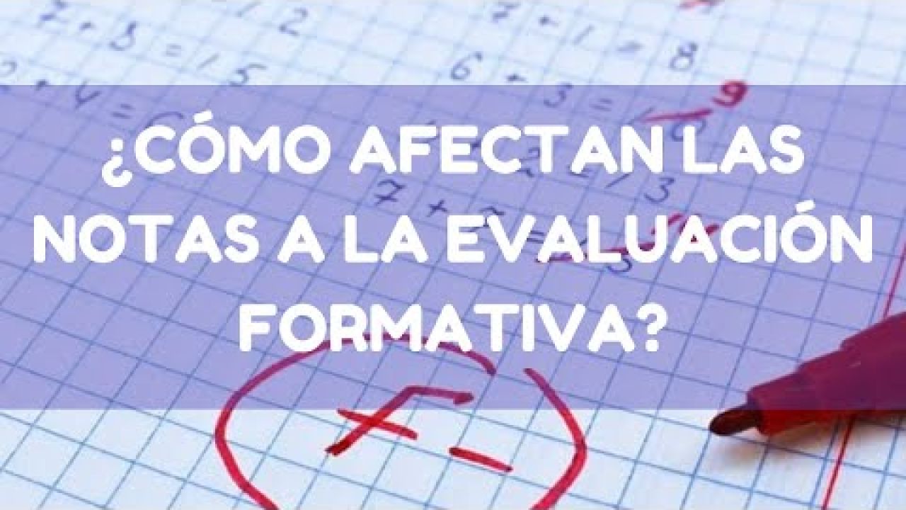 ¿Cómo afectan las notas a la evolución formativa?