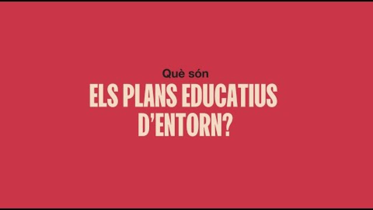 Programa Plans Educatiu d'Entorn