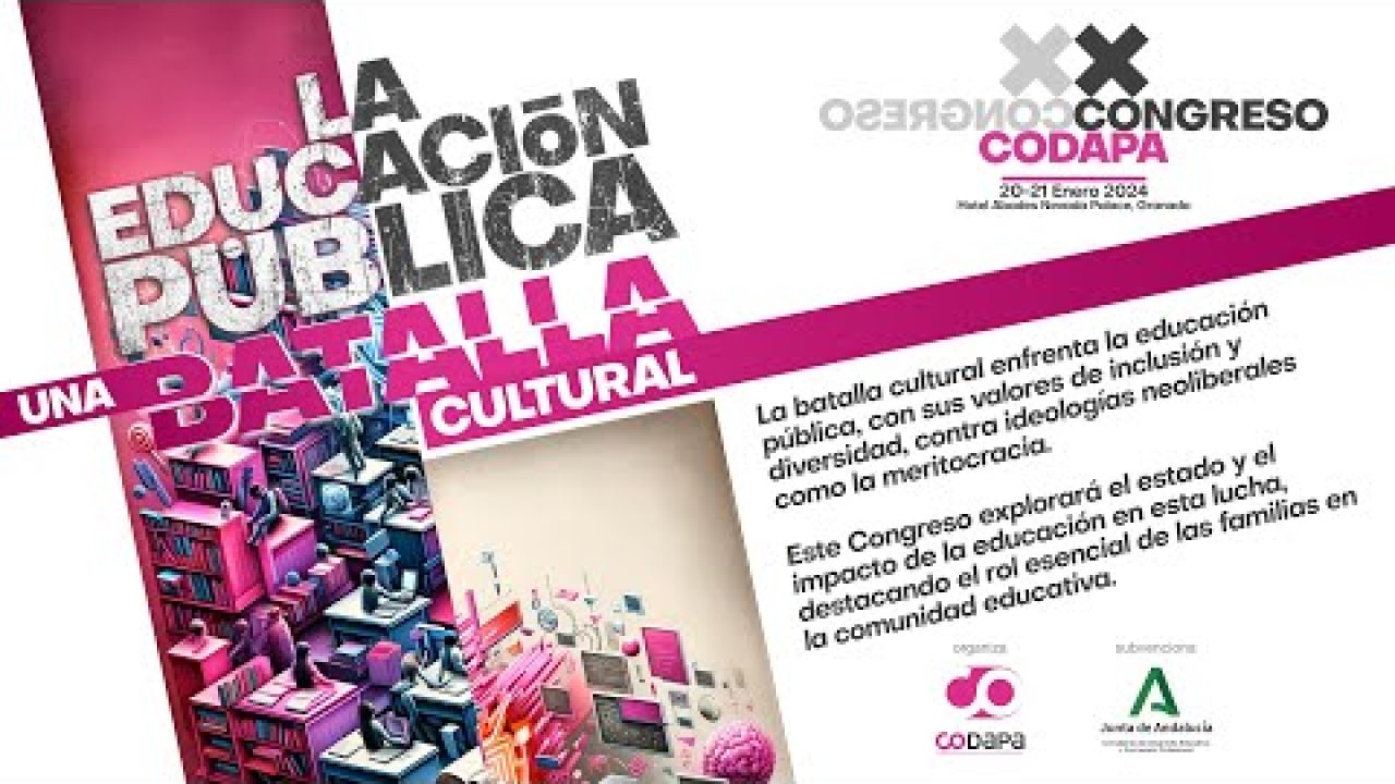 CONGRESO CODAPA - LA EDUCACIÓN PÚBLICA, UNA BATALLA CULTURAL // 20 y 21 DE ENERO