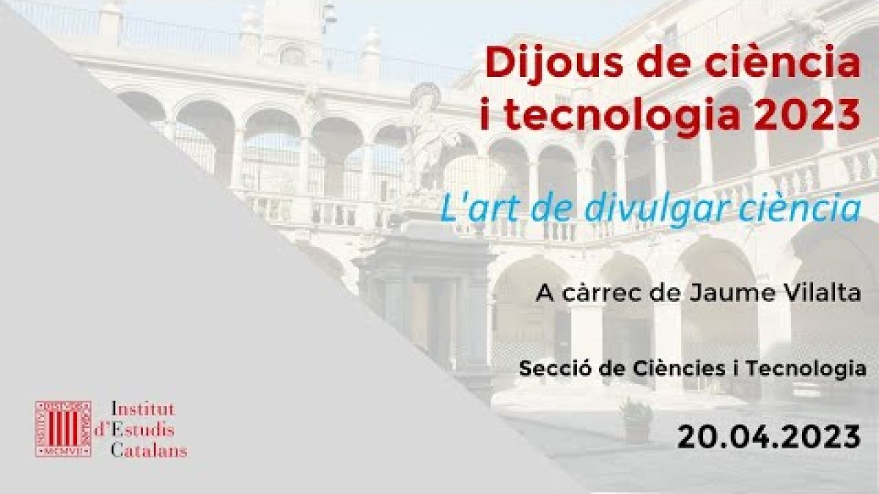 Conferència «L'art de divulgar ciència»