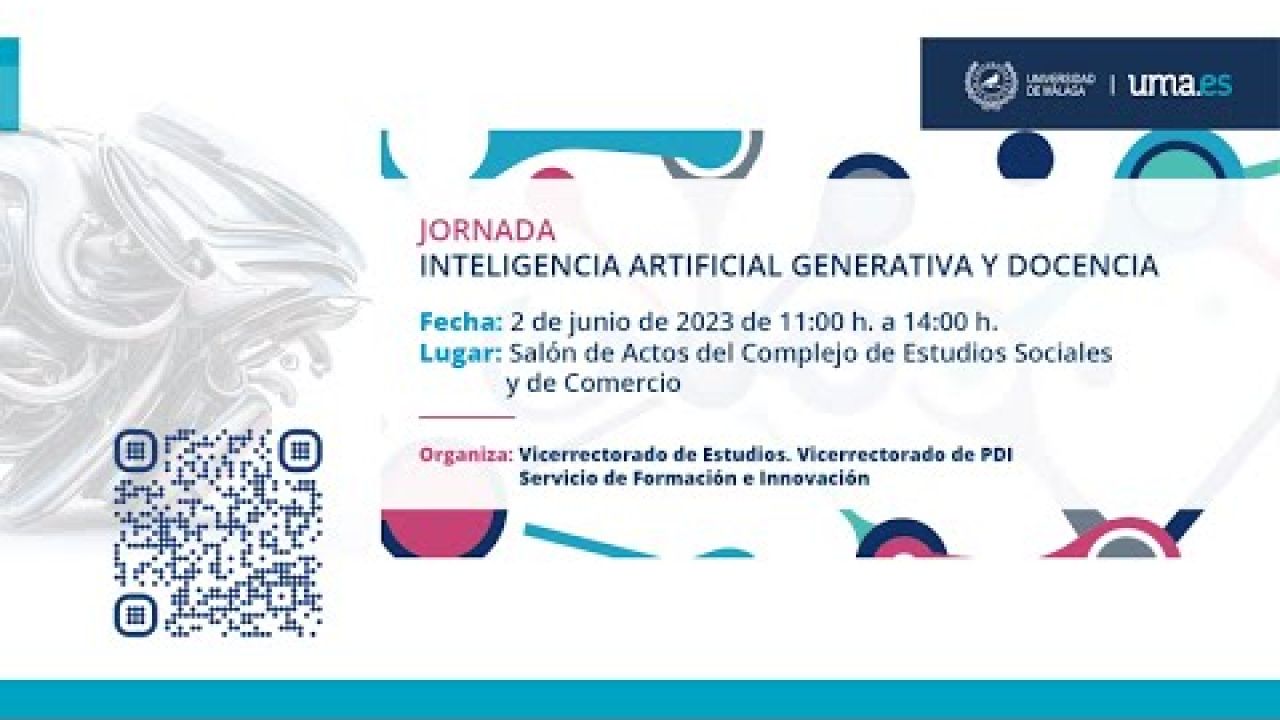Jornada  INTELIGENCIA ARTIFICIAL GENERATIVA Y DOCENCIA ¿QUÉ VAS A HACER?