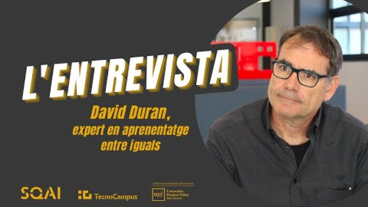 Entrevista amb David Duran, expert en aprenentatge entre iguals