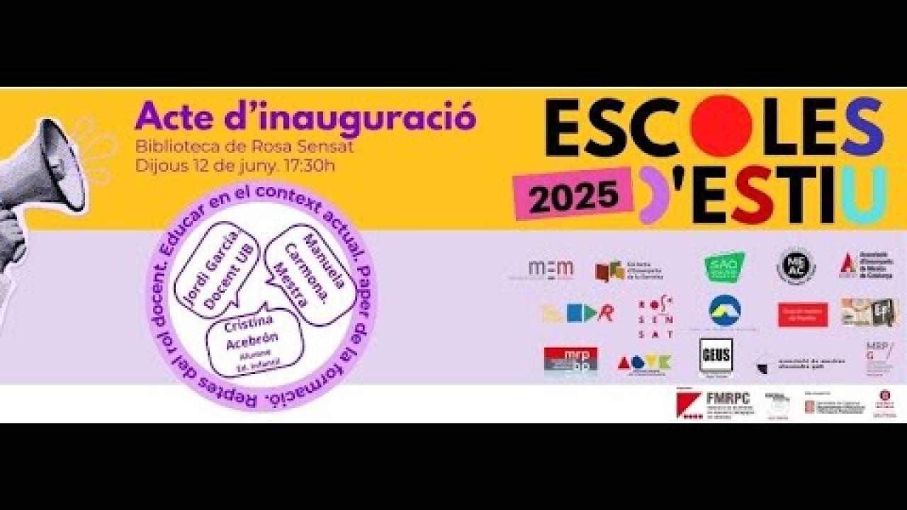 JORNADA INAUGURAL DE LES ESCOLES D'ESTIU 2025