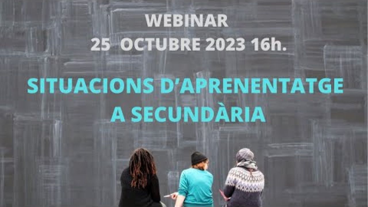 Les situacions d'aprenentatge a secundària